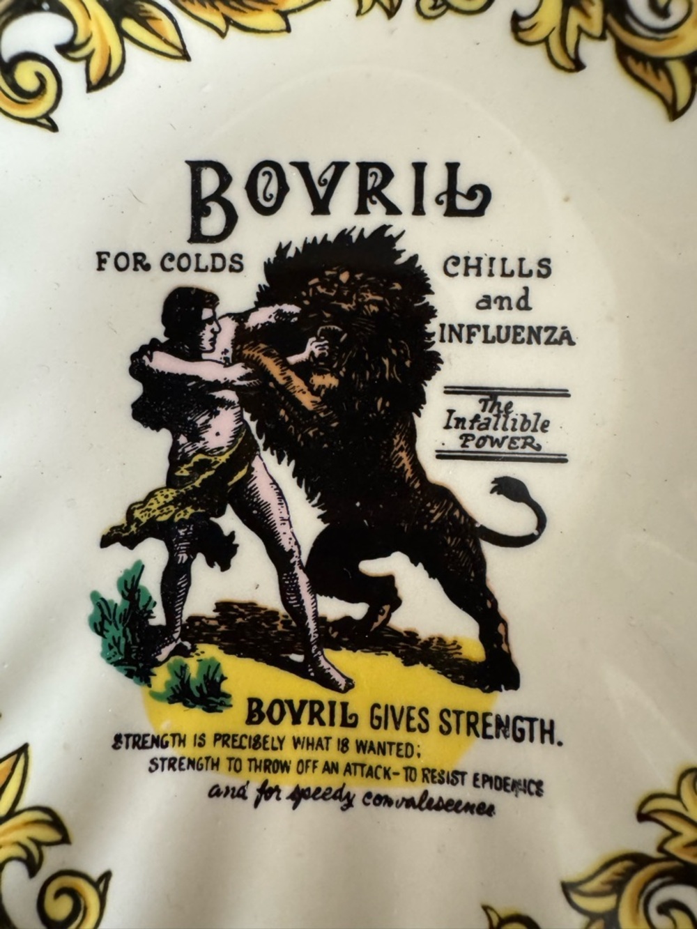 Vintage Bovril advertising dish produced by Lord Nelson Pottery in England - Picture 3 of 6